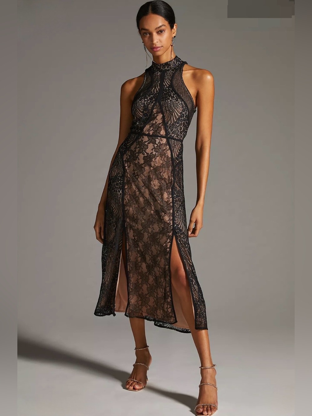 By Anthropologie Structured Midi Dress - Picture 1 of 13